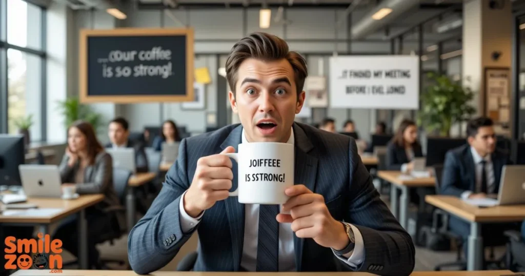 Our coffee is so strong