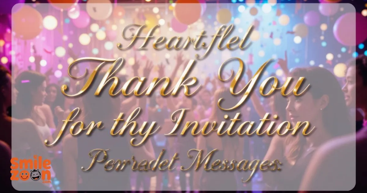 Thank You for the Party Invitation