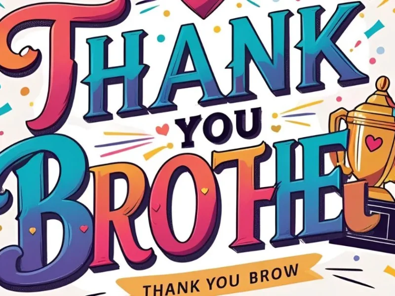 Thank You Messages for Brother